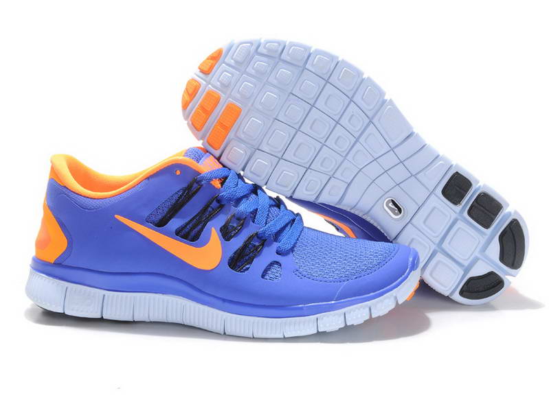 Nike Free Run 5.0 V2 Mens And Womens Running Shoes New Breathable Blue Orange